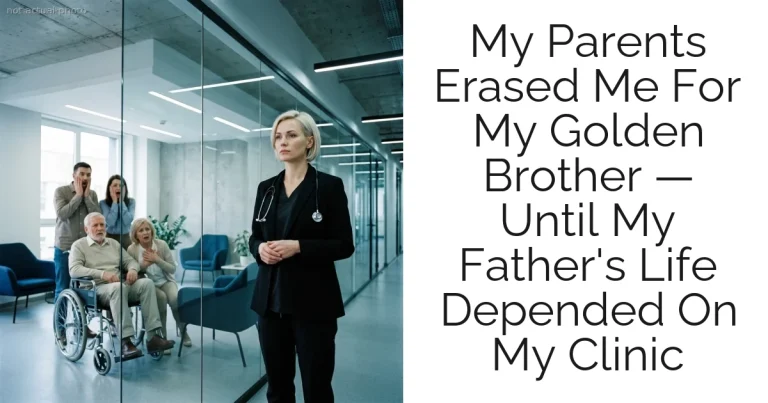 My Parents Erased Me For My Golden Brother — Until My Father's Life Depended On My Clinic