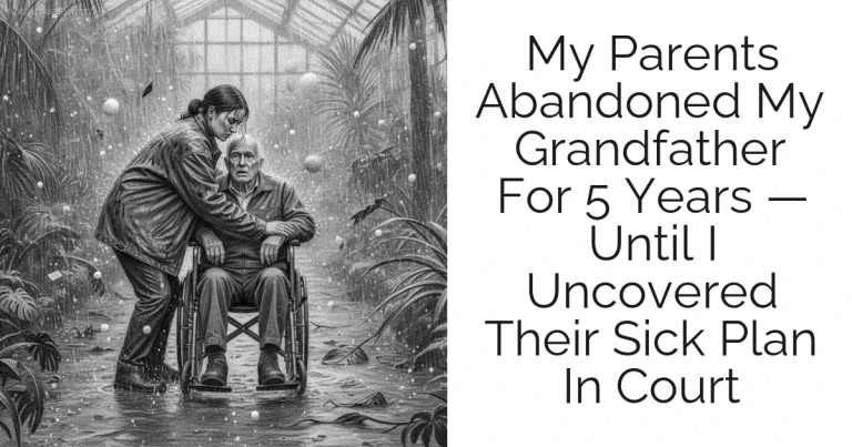 My Parents Abandoned My Grandfather For 5 Years — Until I Uncovered Their Sick Plan In Court