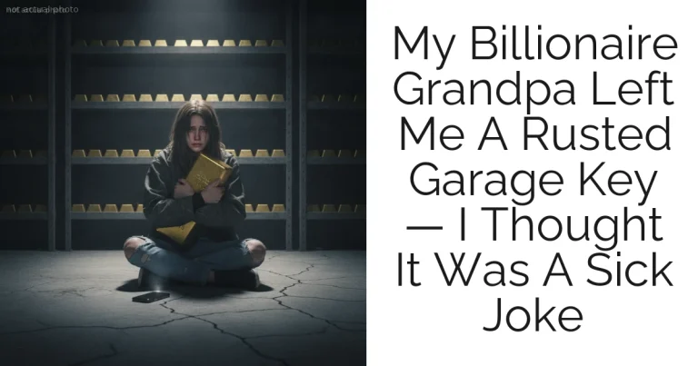 My Billionaire Grandpa Left Me A Rusted Garage Key — I Thought It Was A Sick Joke