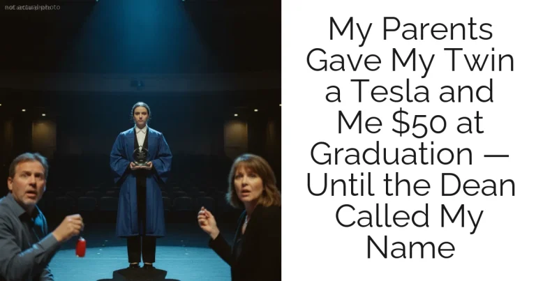 My Parents Gave My Twin a Tesla and Me $50 at Graduation — Until the Dean Called My Name