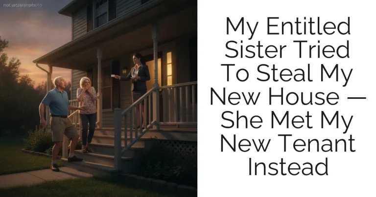 My Entitled Sister Tried To Steal My New House — She Met My New Tenant Instead