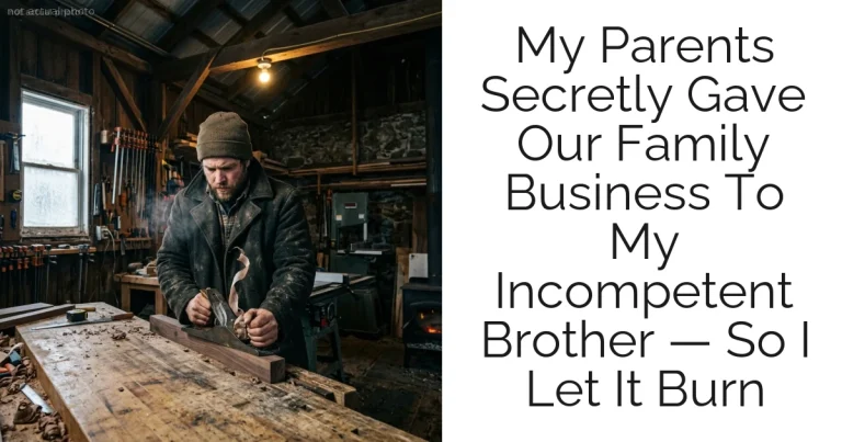 My Parents Secretly Gave Our Family Business To My Incompetent Brother — So I Let It Burn
