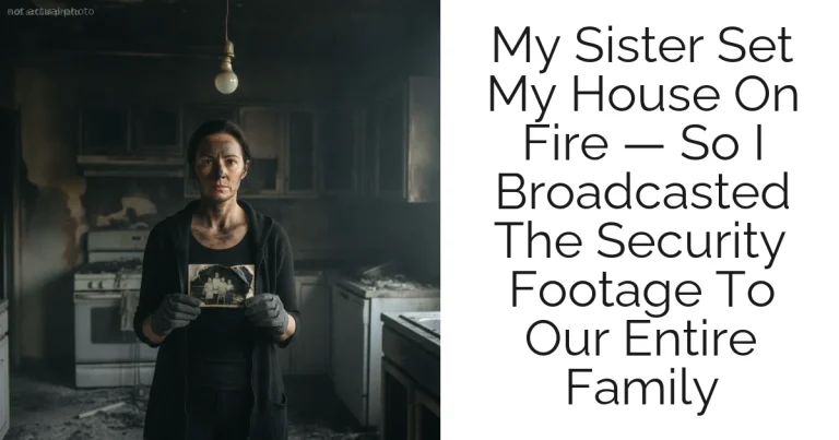 My Sister Set My House On Fire — So I Broadcasted The Security Footage To Our Entire Family