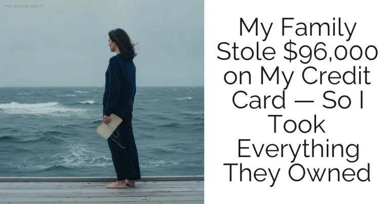 My Family Stole $96,000 on My Credit Card — So I Took Everything They Owned