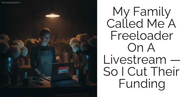 My Family Called Me A Freeloader On A Livestream — So I Cut Their Funding