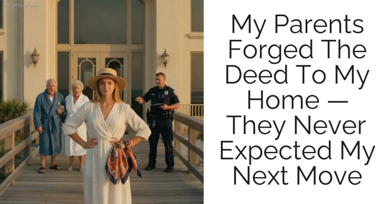 My Parents Forged The Deed To My Home — They Never Expected My Next Move