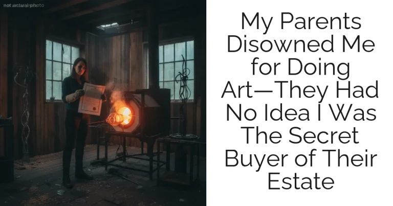 My Parents Disowned Me for Doing Art—They Had No Idea I Was The Secret Buyer of Their Estate