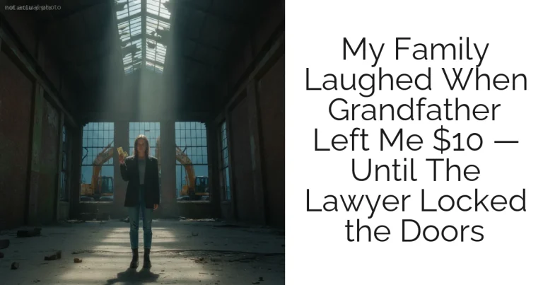 My Family Laughed When Grandfather Left Me $10 — Until The Lawyer Locked the Doors