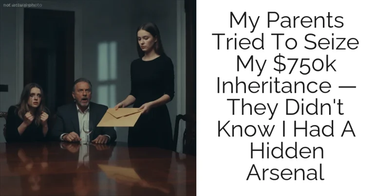 My Parents Tried To Seize My $750k Inheritance — They Didn't Know I Had A Hidden Arsenal