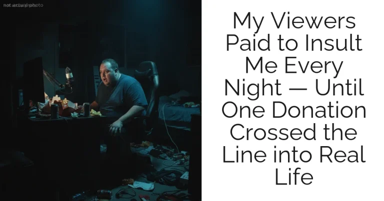My Viewers Paid to Insult Me Every Night — Until One Donation Crossed the Line into Real Life