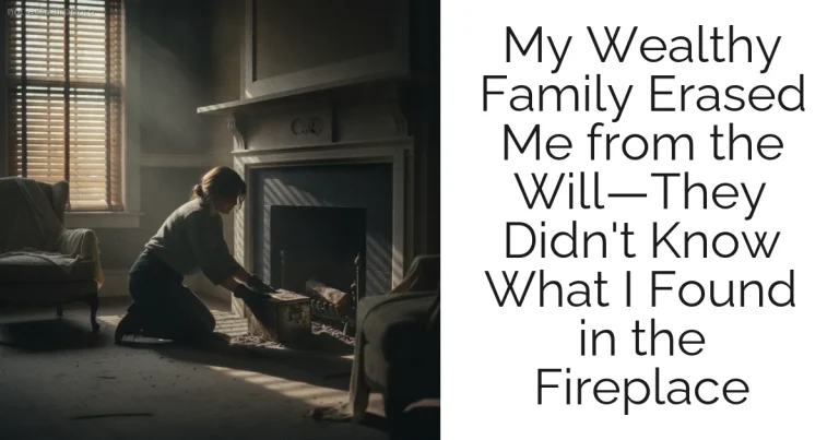 My Wealthy Family Erased Me from the Will—They Didn't Know What I Found in the Fireplace