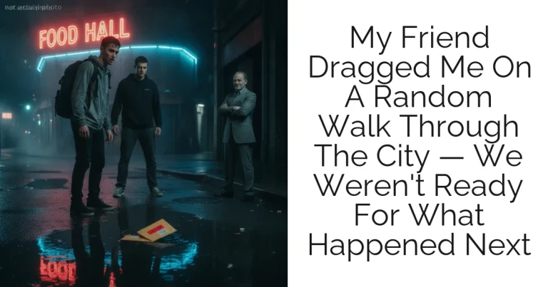 My Friend Dragged Me On A Random Walk Through The City — We Weren't Ready For What Happened Next