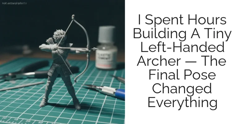 I Spent Hours Building A Tiny Left-Handed Archer — The Final Pose Changed Everything