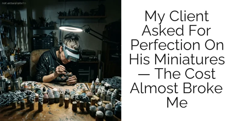 My Client Asked For Perfection On His Miniatures — The Cost Almost Broke Me