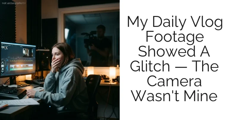 My Daily Vlog Footage Showed A Glitch — The Camera Wasn't Mine