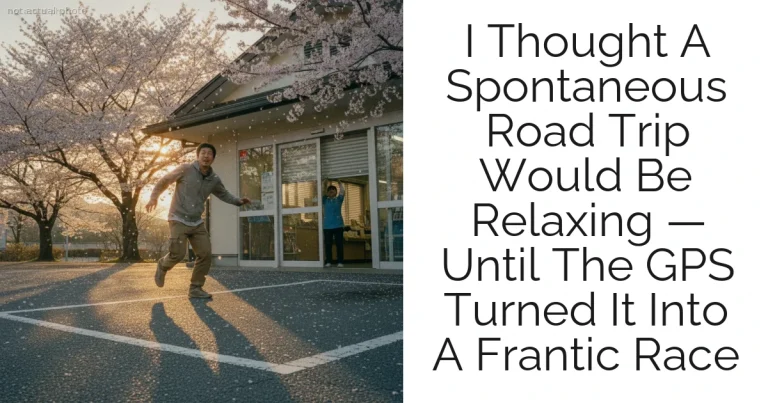I Thought A Spontaneous Road Trip Would Be Relaxing — Until The GPS Turned It Into A Frantic Race