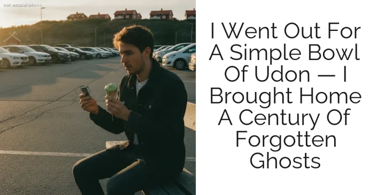 I Went Out For A Simple Bowl Of Udon — I Brought Home A Century Of Forgotten Ghosts
