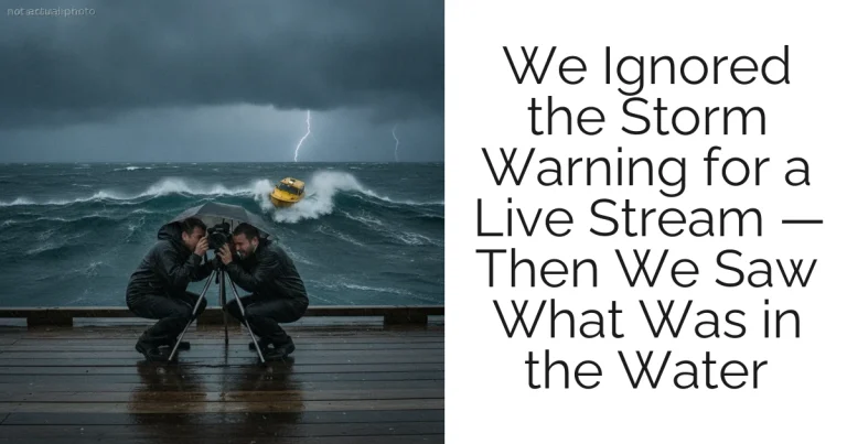 We Ignored the Storm Warning for a Live Stream — Then We Saw What Was in the Water