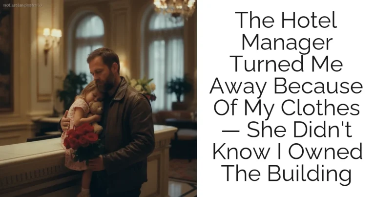 The Hotel Manager Turned Me Away Because Of My Clothes — She Didn't Know I Owned The Building