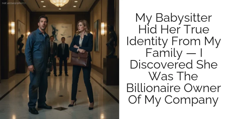 My Babysitter Hid Her True Identity From My Family — I Discovered She Was The Billionaire Owner Of My Company