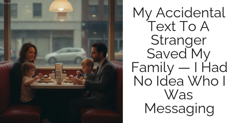 My Accidental Text To A Stranger Saved My Family — I Had No Idea Who I Was Messaging