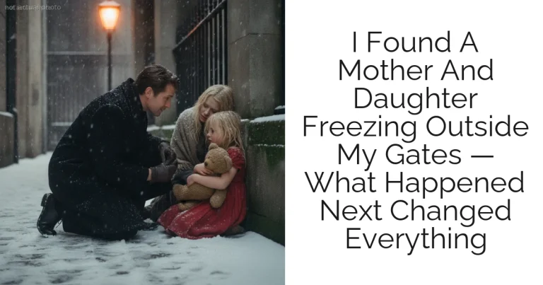 I Found A Mother And Daughter Freezing Outside My Gates — What Happened Next Changed Everything