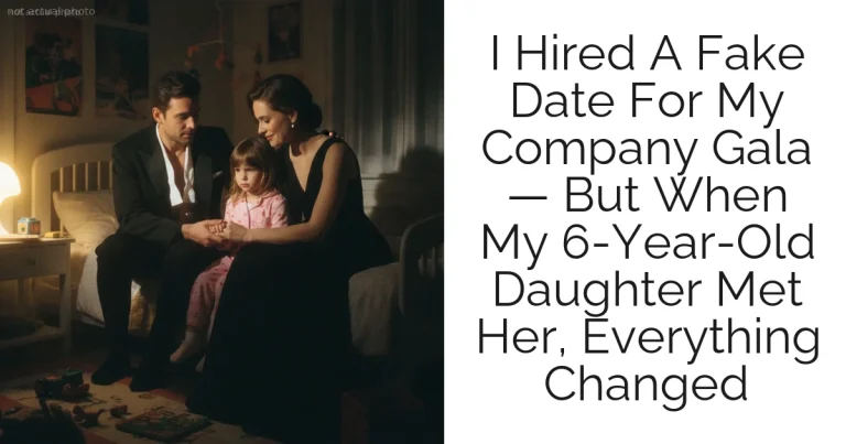 I Hired A Fake Date For My Company Gala — But When My 6-Year-Old Daughter Met Her, Everything Changed