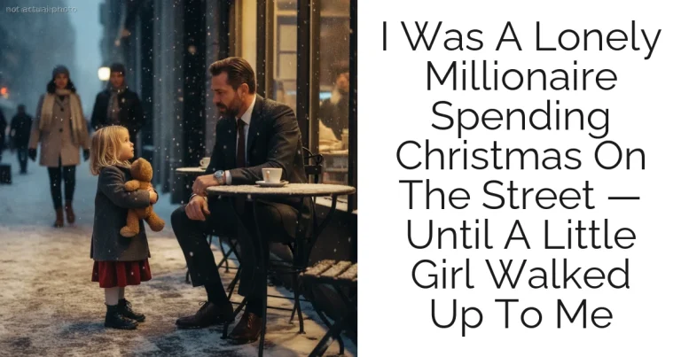I Was A Lonely Millionaire Spending Christmas On The Street — Until A Little Girl Walked Up To Me