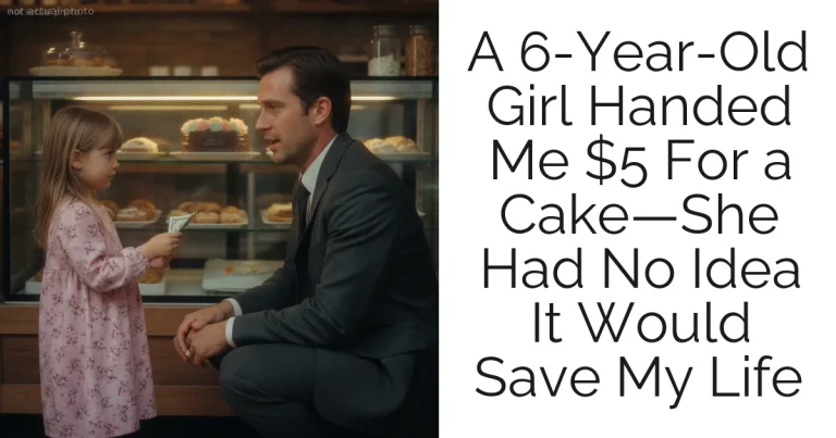 A 6-Year-Old Girl Handed Me $5 For a Cake—She Had No Idea It Would Save My Life