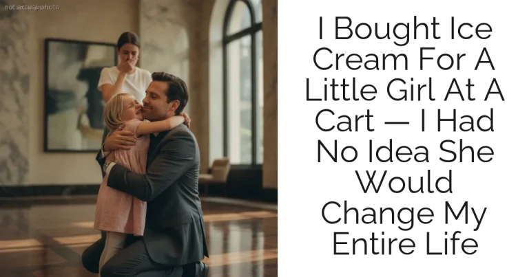 I Bought Ice Cream For A Little Girl At A Cart — I Had No Idea She Would Change My Entire Life