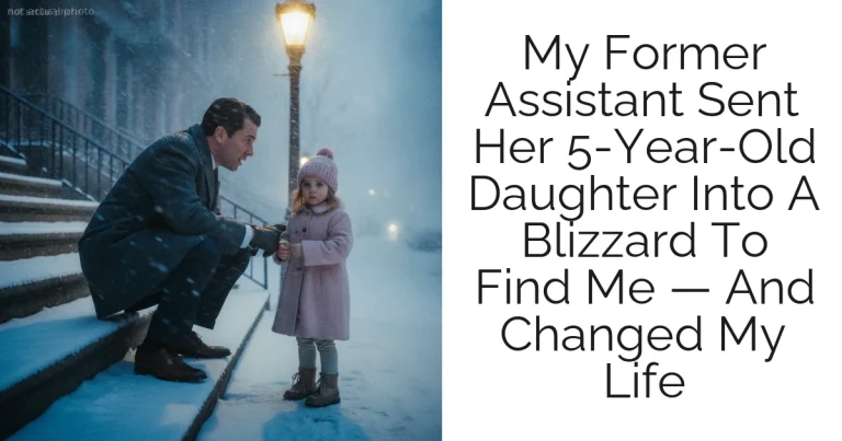 My Former Assistant Sent Her 5-Year-Old Daughter Into A Blizzard To Find Me — And Changed My Life
