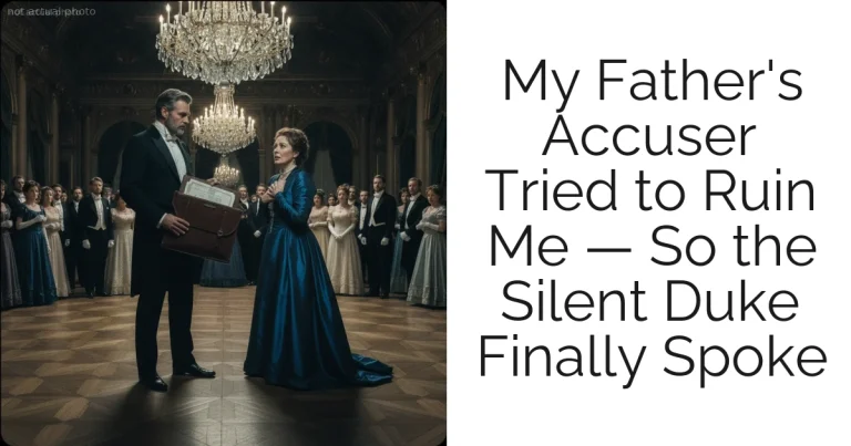 My Father's Accuser Tried to Ruin Me — So the Silent Duke Finally Spoke