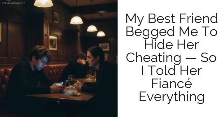 My Best Friend Begged Me To Hide Her Cheating — So I Told Her Fiancé Everything