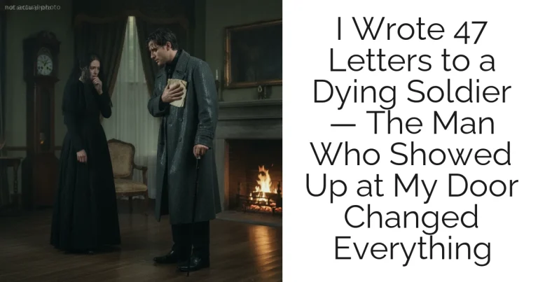 I Wrote 47 Letters to a Dying Soldier — The Man Who Showed Up at My Door Changed Everything