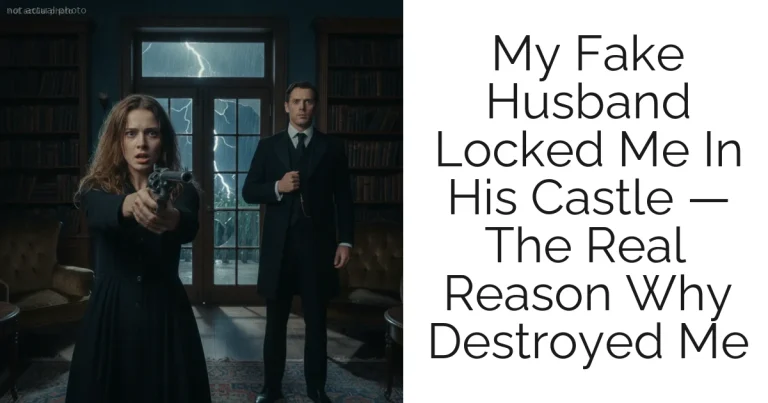 My Fake Husband Locked Me In His Castle — The Real Reason Why Destroyed Me