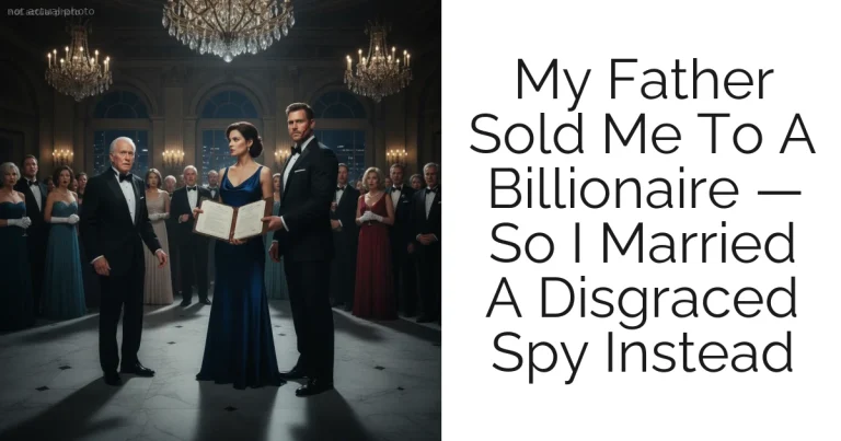 My Father Sold Me To A Billionaire — So I Married A Disgraced Spy Instead