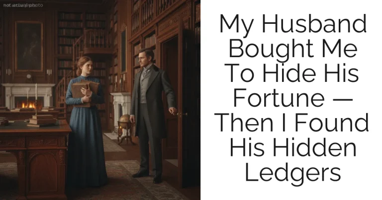 My Husband Bought Me To Hide His Fortune — Then I Found His Hidden Ledgers