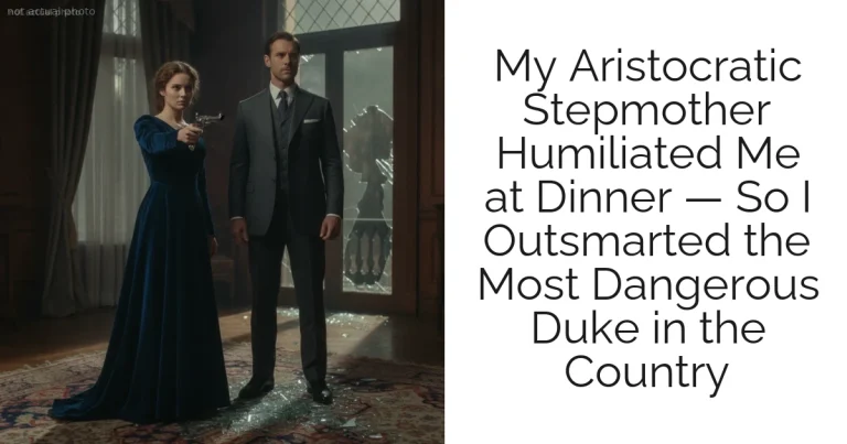 My Aristocratic Stepmother Humiliated Me at Dinner — So I Outsmarted the Most Dangerous Duke in the Country