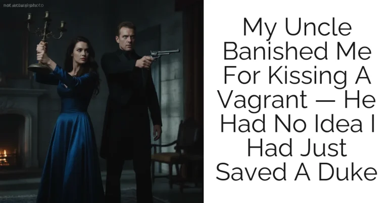My Uncle Banished Me For Kissing A Vagrant — He Had No Idea I Had Just Saved A Duke