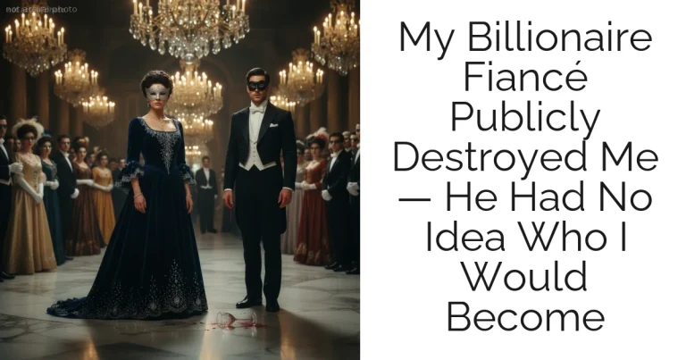 My Billionaire Fiancé Publicly Destroyed Me — He Had No Idea Who I Would Become