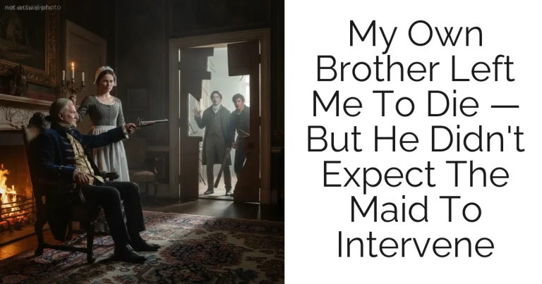 My Own Brother Left Me To Die — But He Didn't Expect The Maid To Intervene