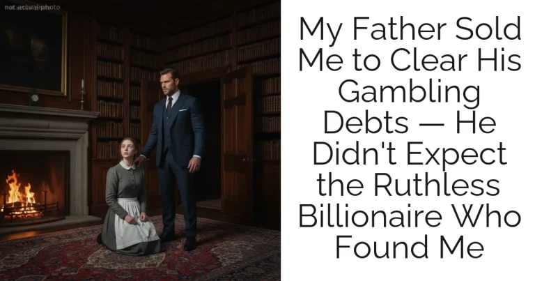 My Father Sold Me to Clear His Gambling Debts — He Didn't Expect the Ruthless Billionaire Who Found Me