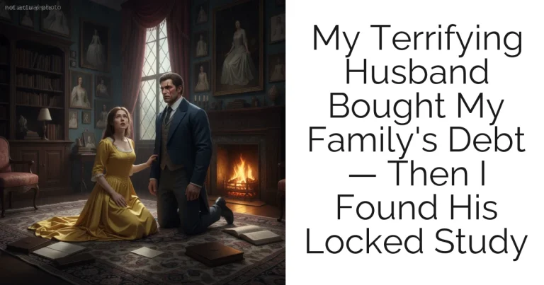My Terrifying Husband Bought My Family's Debt — Then I Found His Locked Study