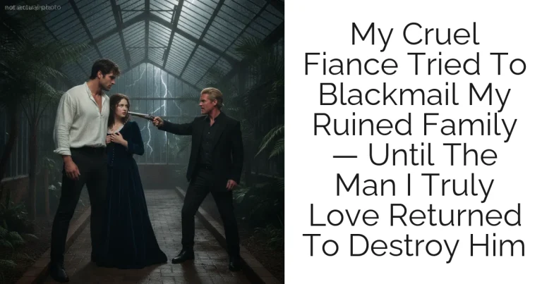 My Cruel Fiance Tried To Blackmail My Ruined Family — Until The Man I Truly Love Returned To Destroy Him