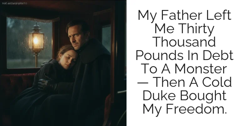 My Father Left Me Thirty Thousand Pounds In Debt To A Monster — Then A Cold Duke Bought My Freedom.