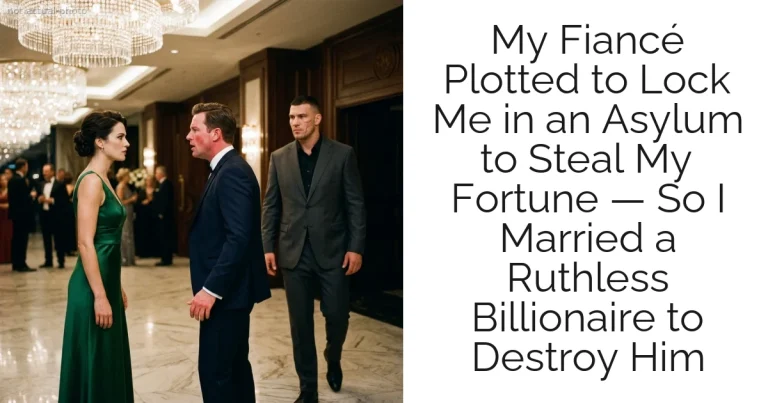 My Fiancé Plotted to Lock Me in an Asylum to Steal My Fortune — So I Married a Ruthless Billionaire to Destroy Him