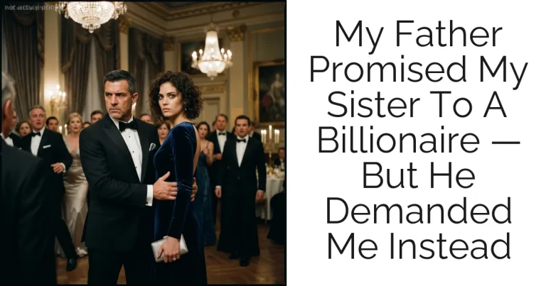 My Father Promised My Sister To A Billionaire — But He Demanded Me Instead