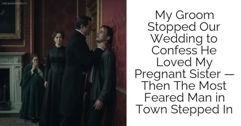 My Groom Stopped Our Wedding to Confess He Loved My Pregnant Sister — Then The Most Feared Man in Town Stepped In