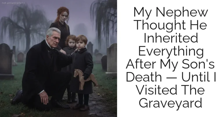 My Nephew Thought He Inherited Everything After My Son's Death — Until I Visited The Graveyard