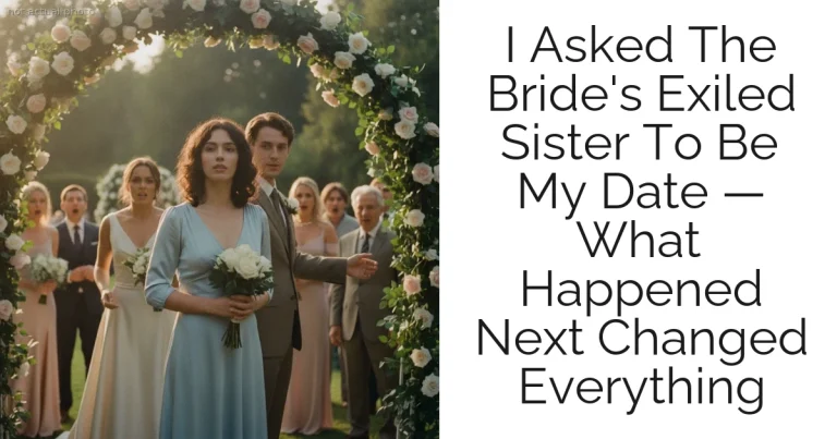 I Asked The Bride's Exiled Sister To Be My Date — What Happened Next Changed Everything